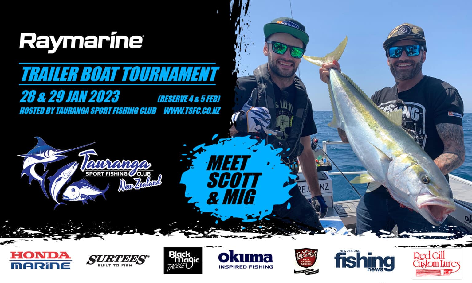 RAYMARINE TRAILER BOAT TOURNAMENT 2023 Tauranga Sport Fishing Club